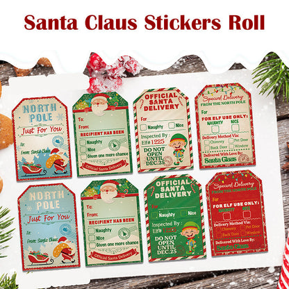 Santa Claus Stickers Roll