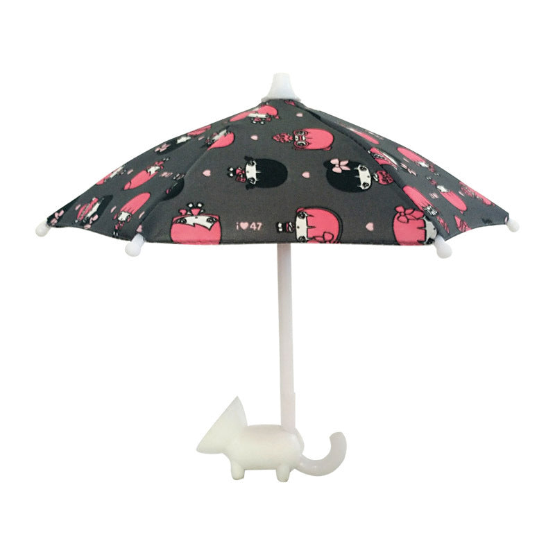 Cute Mobile Phone Holder With Sun Umbrella