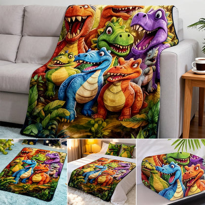 Flannel Dinosaur Nap Blanket🦖