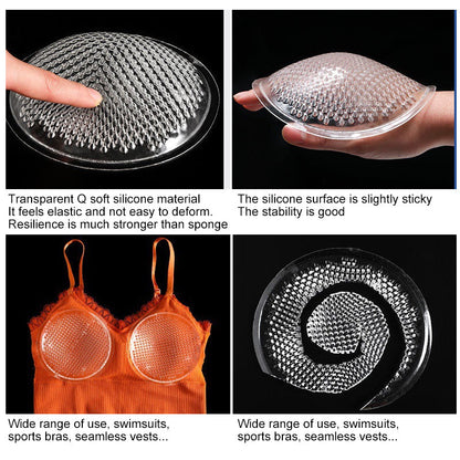 Thickened Push-up Breathable Silicone Chest Pad