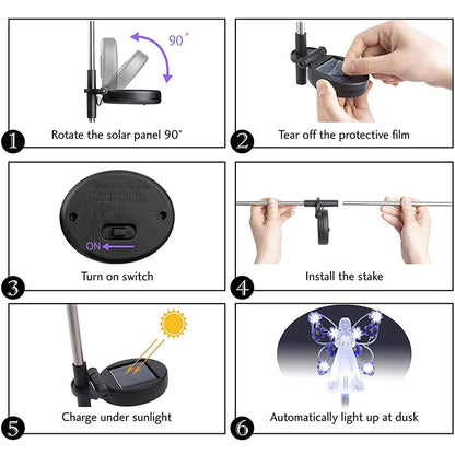 Waterproof Solar Angel Lights