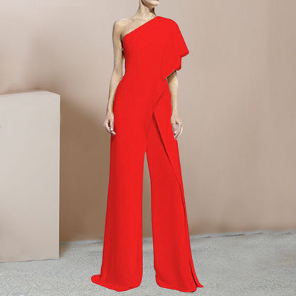 Fashion One Shoulder Jumpsuit