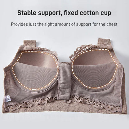 Front Zipper Sexy Lace Bra