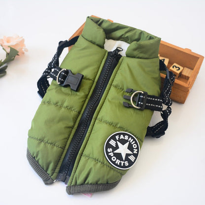 Waterproof Winter Jacket With Built-In Harness