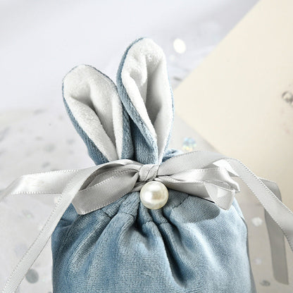 Easter Bunny Velvet Basket