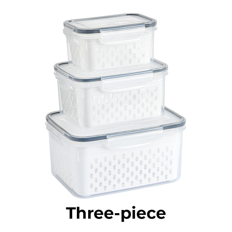 Food Storage Containers for Fridge with Removable Colander