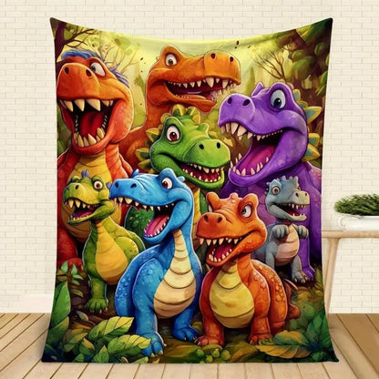 Flannel Dinosaur Nap Blanket🦖