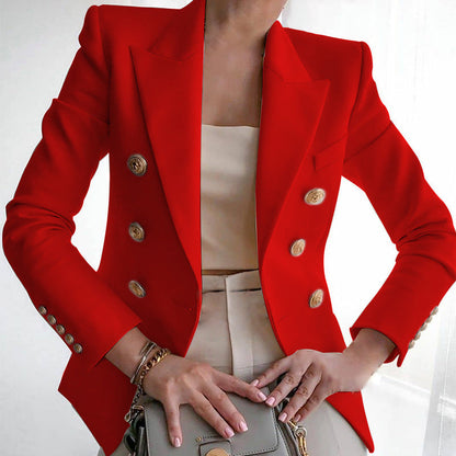 Women's Casual Shoulder Padded Suit