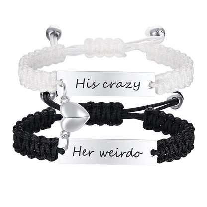 Magnetic Couple Braided Bracelets
