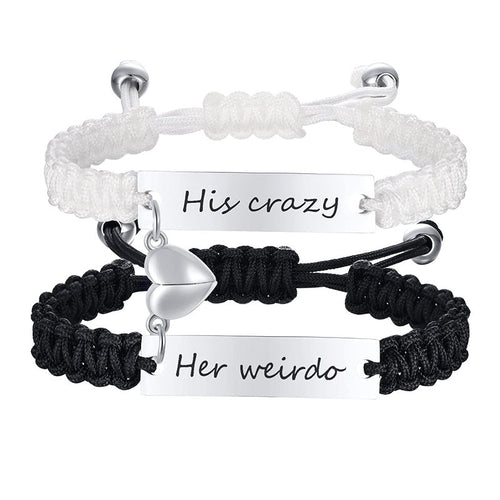 Magnetic Couple Braided Bracelets