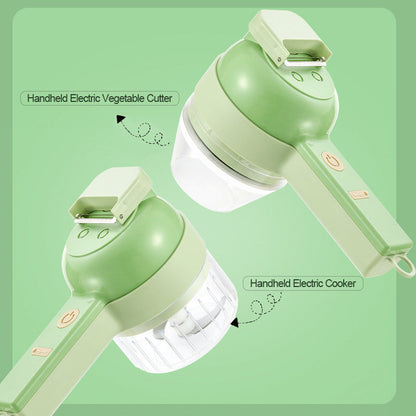 4 In 1 Handheld Electric Vegetable Cutter Set