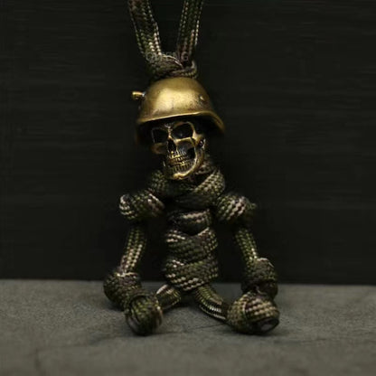 Skeleton Soldier Paracord Keychain