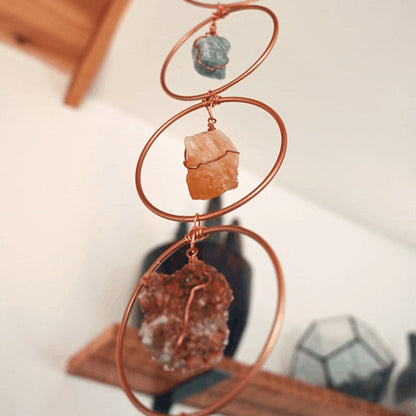 Raw Crystal 7 Chakra Gemstone Wall Decor