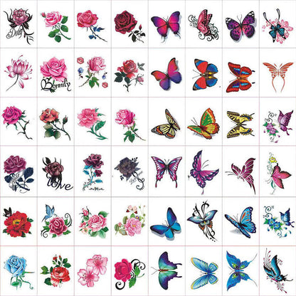 Stylish & Creative 3D Tattoo Stickers 50PCS