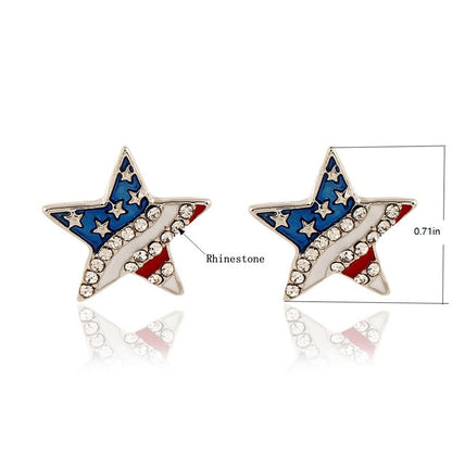 American Star Stud Earrings
