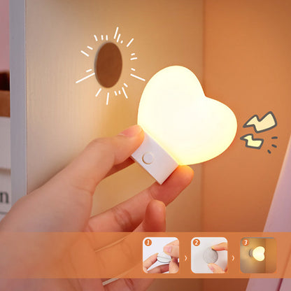 Cute Heart Shaped Night Light