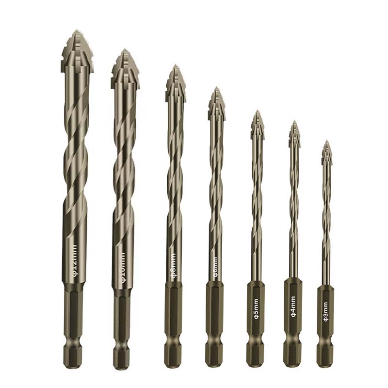 Practical Four Blade Serrated Eccentric Drill
