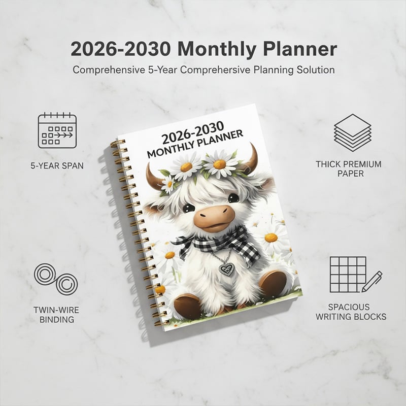 2026-2030 Monthly Planner