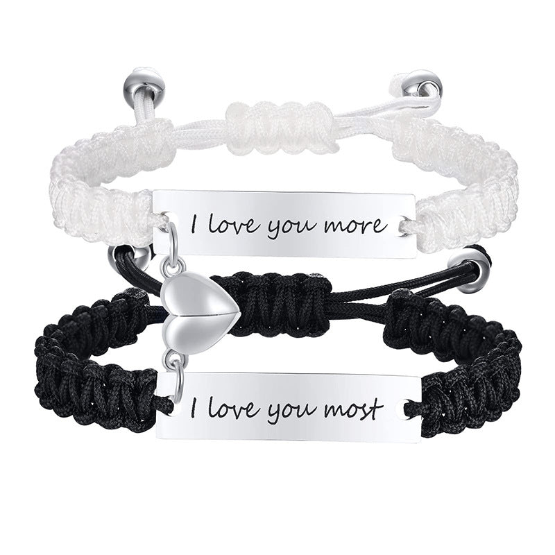 Magnetic Couple Braided Bracelets