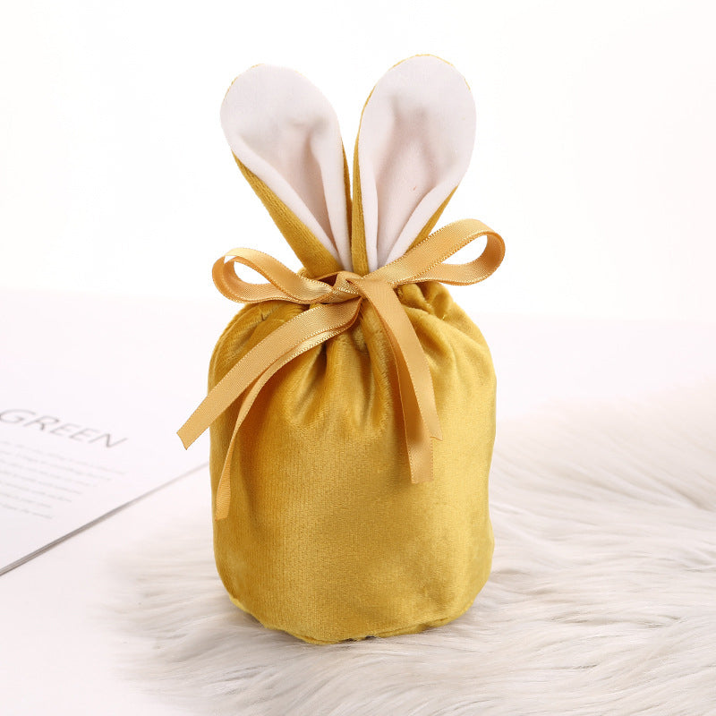 Easter Bunny Velvet Basket