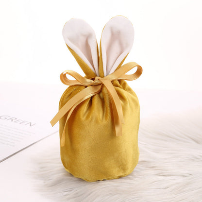 Easter Bunny Velvet Basket