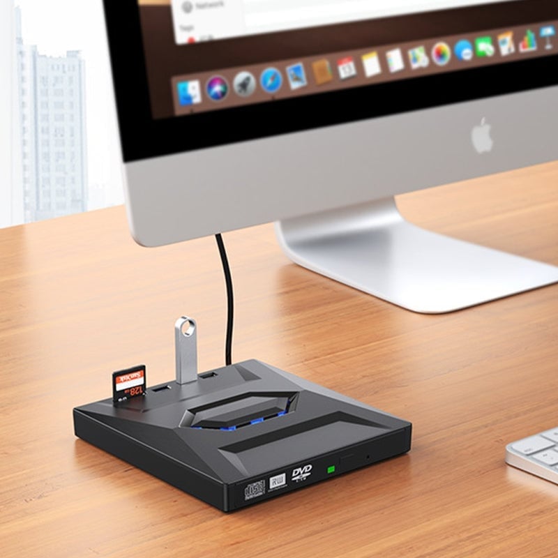 7-in-1 External USB DVD Drive & Blu-ray Player
