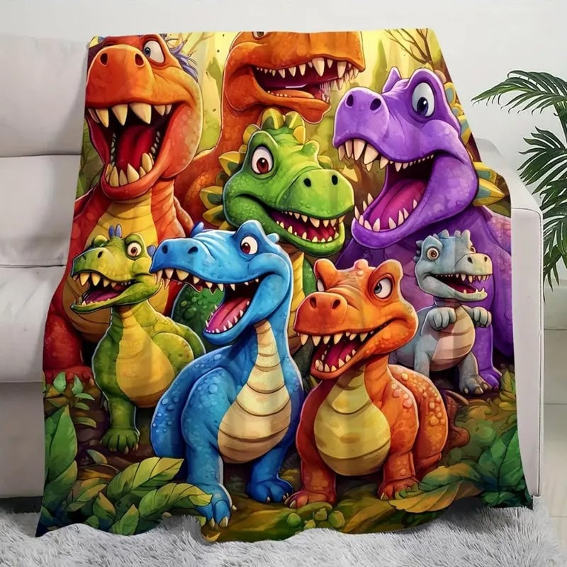 Flannel Dinosaur Nap Blanket🦖