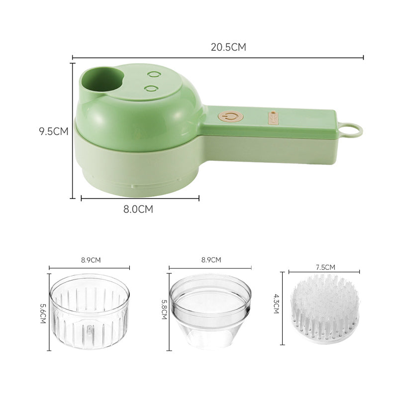 4 In 1 Handheld Electric Vegetable Cutter Set