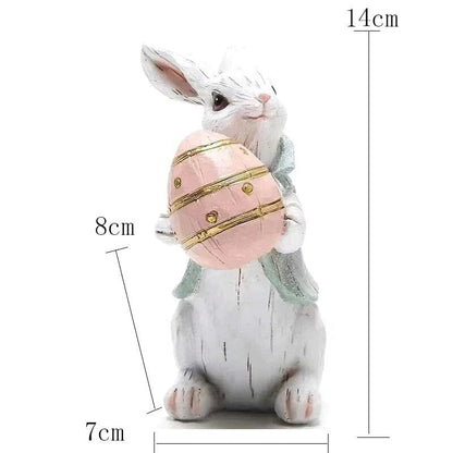 Handmade Easter Rabbit Figurines