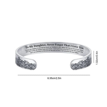 To My Daughter Proud of You Love Dad Bracelet