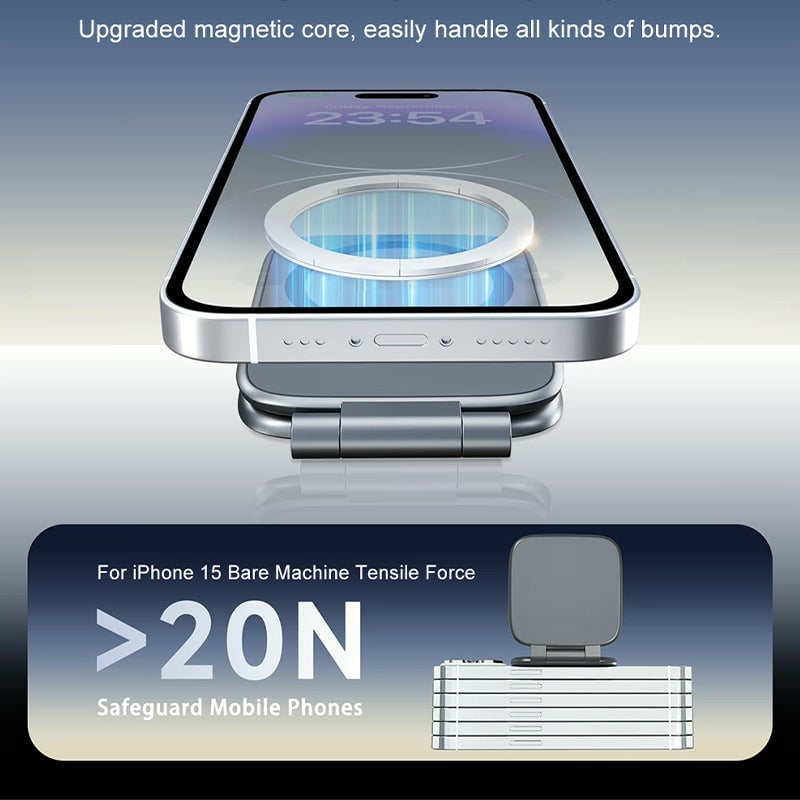 Foldable Magnetic Car Phone Mount