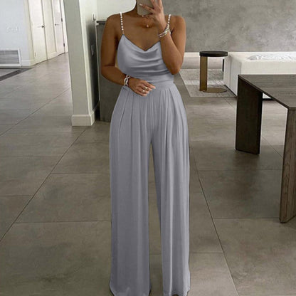 Soft Loose Strapped Jumpsuit