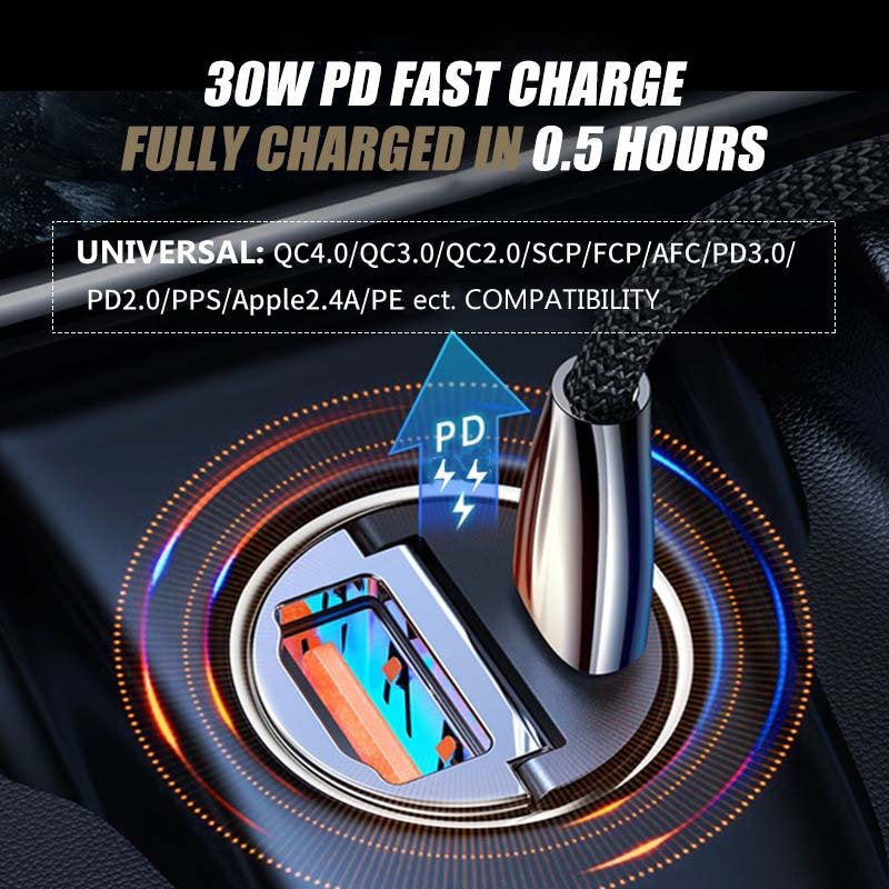 Mini Stealth Car Adapter Suitable for iPhone