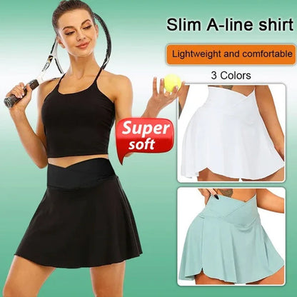 Fashion Women’s Quick-Dry Tennis Pant-Skirts with Pockets