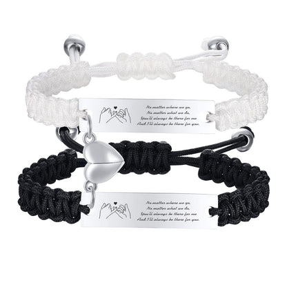 Magnetic Couple Braided Bracelets