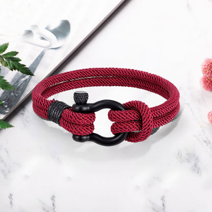 Nautical Braided Rope Bracelet (Gift Card Included)