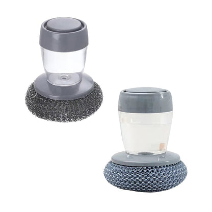 Kitchen Soap Dispensing Palm Brush
