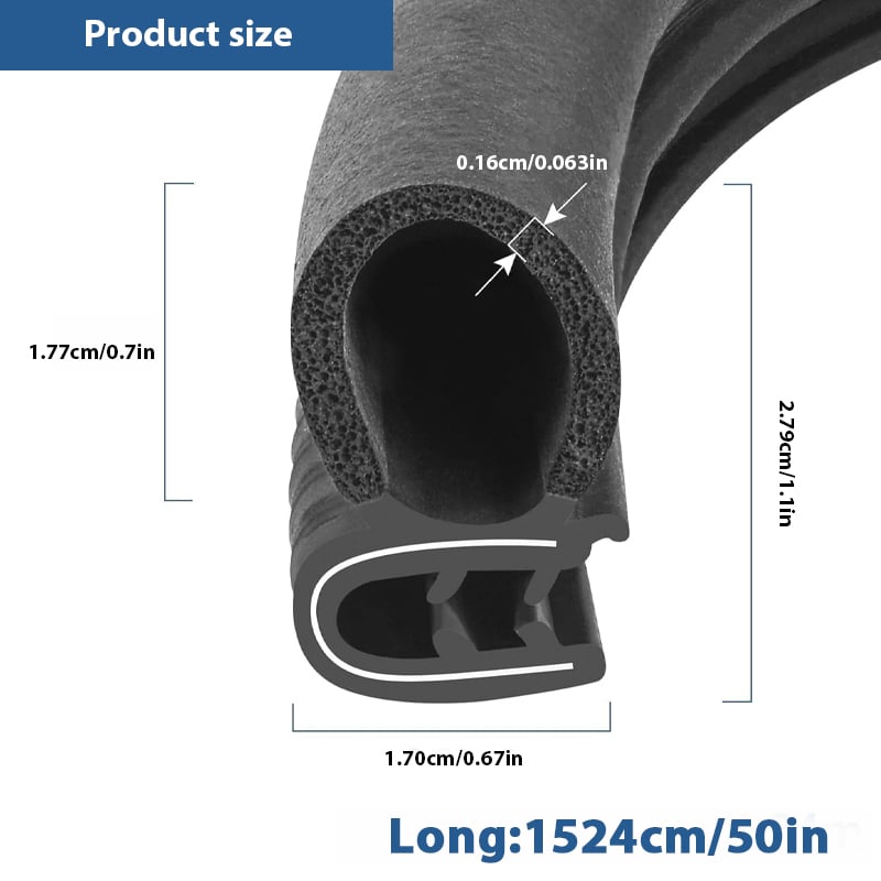 🚗 Automotive Weather Stripping Rubber Seal