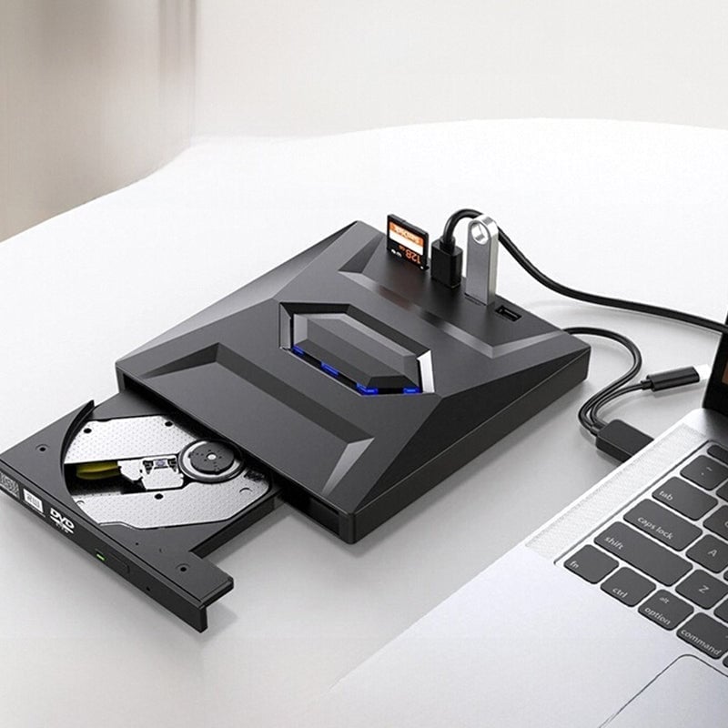 7-in-1 External USB DVD Drive & Blu-ray Player