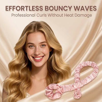 Multi-function Satin Heatless Hair Curler & Hair Tie Non