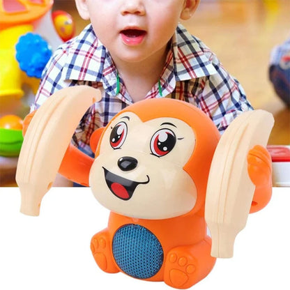 Early Infant Electric Flip And Head Monkey Toy