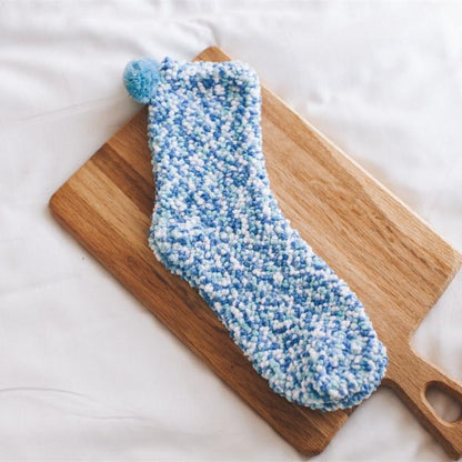 Coral Fleece Cupcake Socks