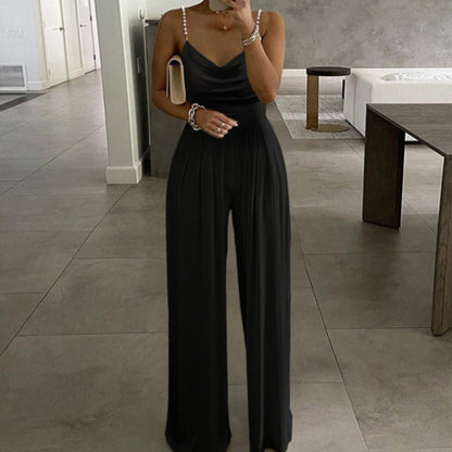 Soft Loose Strapped Jumpsuit