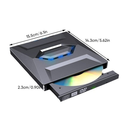 7-in-1 External USB DVD Drive & Blu-ray Player