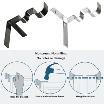 Curtain Rod Brackets (2 pcs)