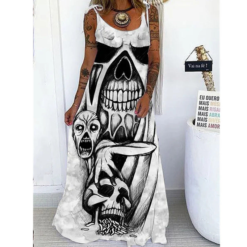 Punk Skull Loose Dress