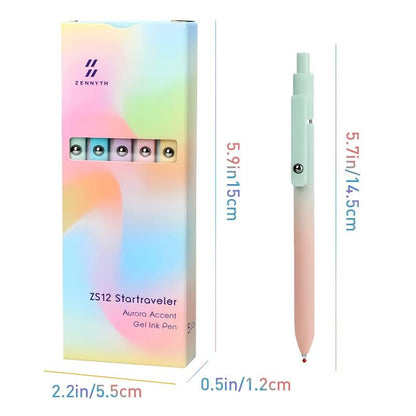 Color Push-Up Quick Dry Neutral Pen (5 PCS)
