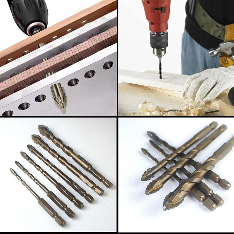 Practical Four Blade Serrated Eccentric Drill