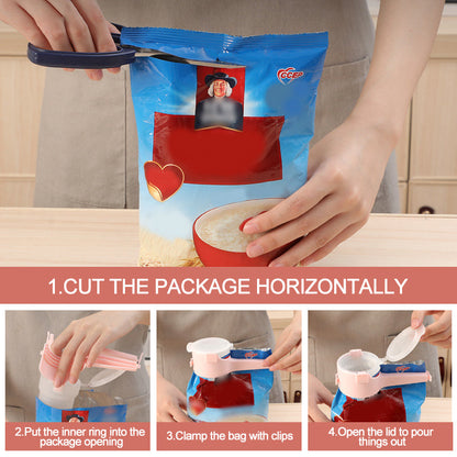 Food Seal With Pocket Clip (4pcs)