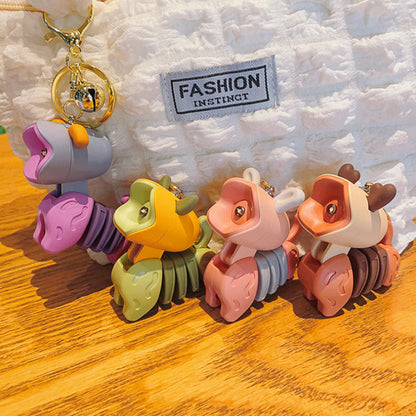 Cartoon Animal Mini Desk Lamp Keychain